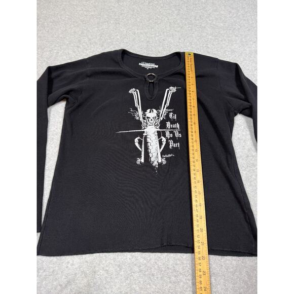 Daytona Thunderwear Womens Size 1X Til Death Do Us Part Long Sleeve *Read - Picture 6 of 6